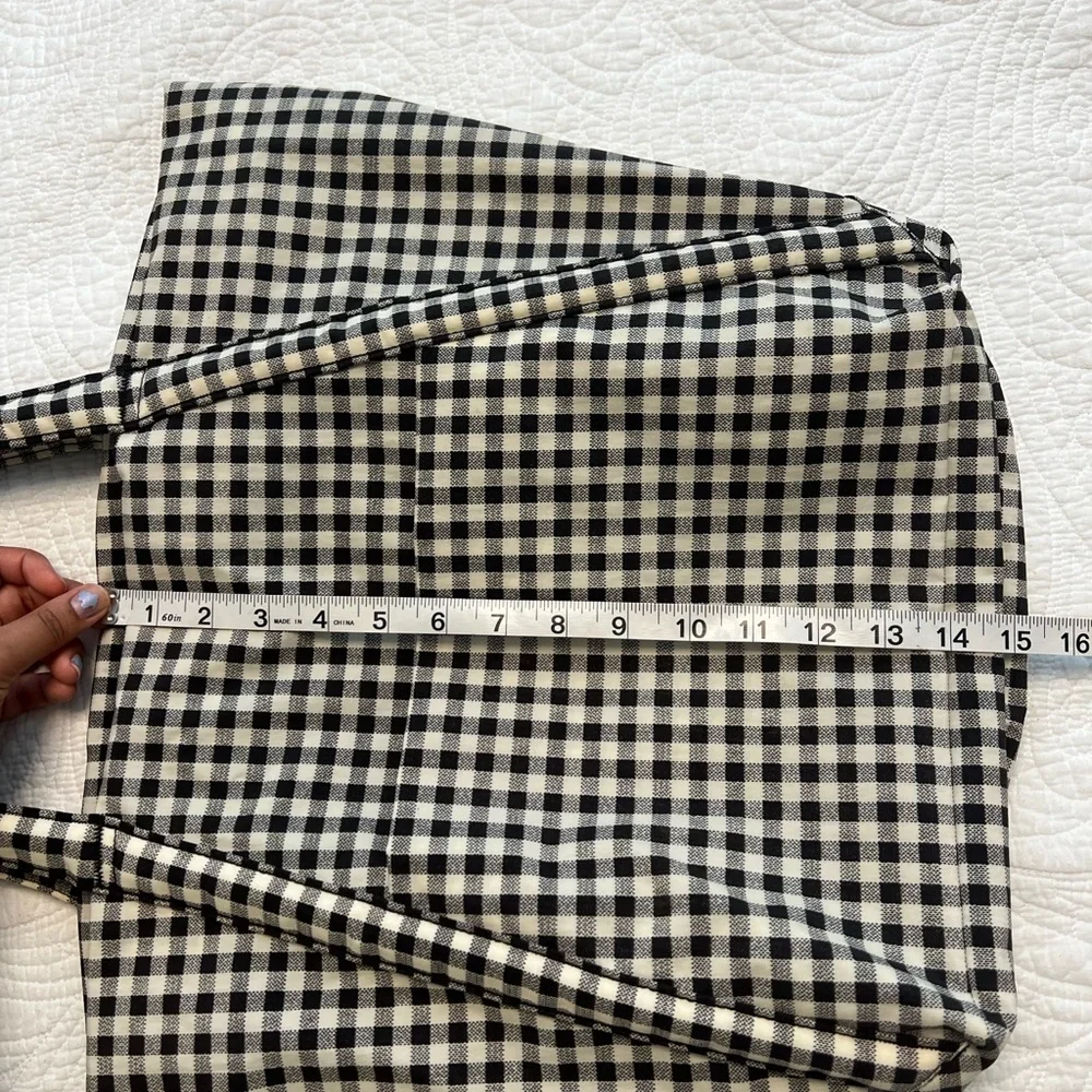 Black & White Gingham Tote Bag - Picture 8 of 11
